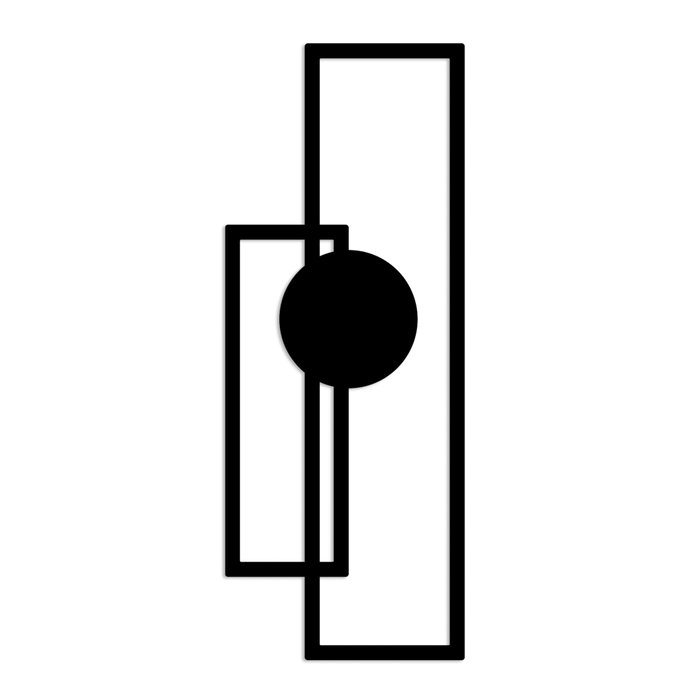 Wallity Astratto-1 Escultura de Pared de Metal Negra Wallity Astratto-1 Escultura de Pared de Metal Negra